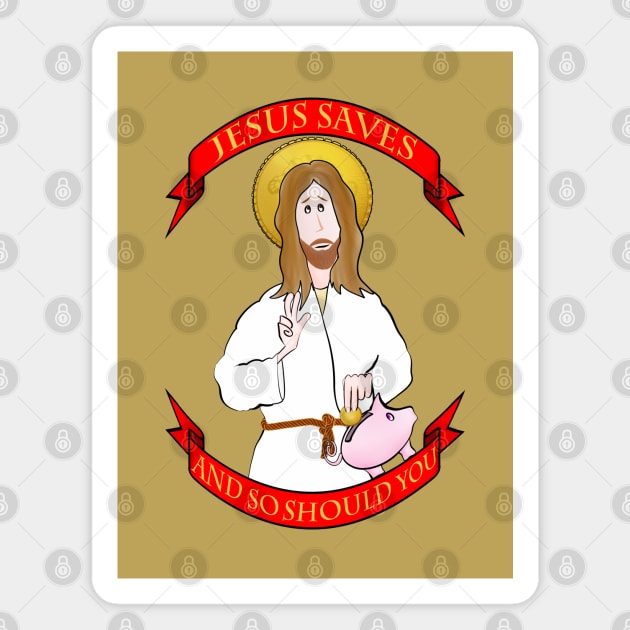 jesus saves (and so should you) Magnet by shackledlettuce